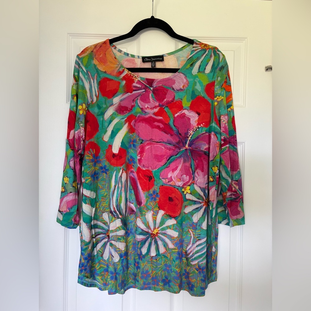 Claire Desjardin Wildflower Garden long-sleeved top, L